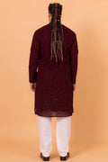 MLS CHIKANKARI KURTA Pajama