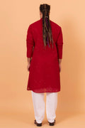 MLS CHIKANKARI KURTA Pajama