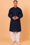 MLS CHIKANKARI KURTA Pajama