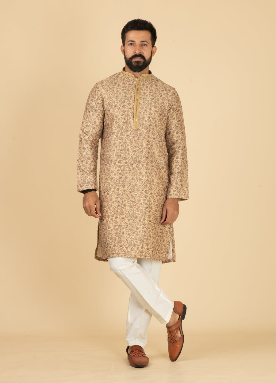 MLS PRINTED KURTA PAJAMA 2PCS