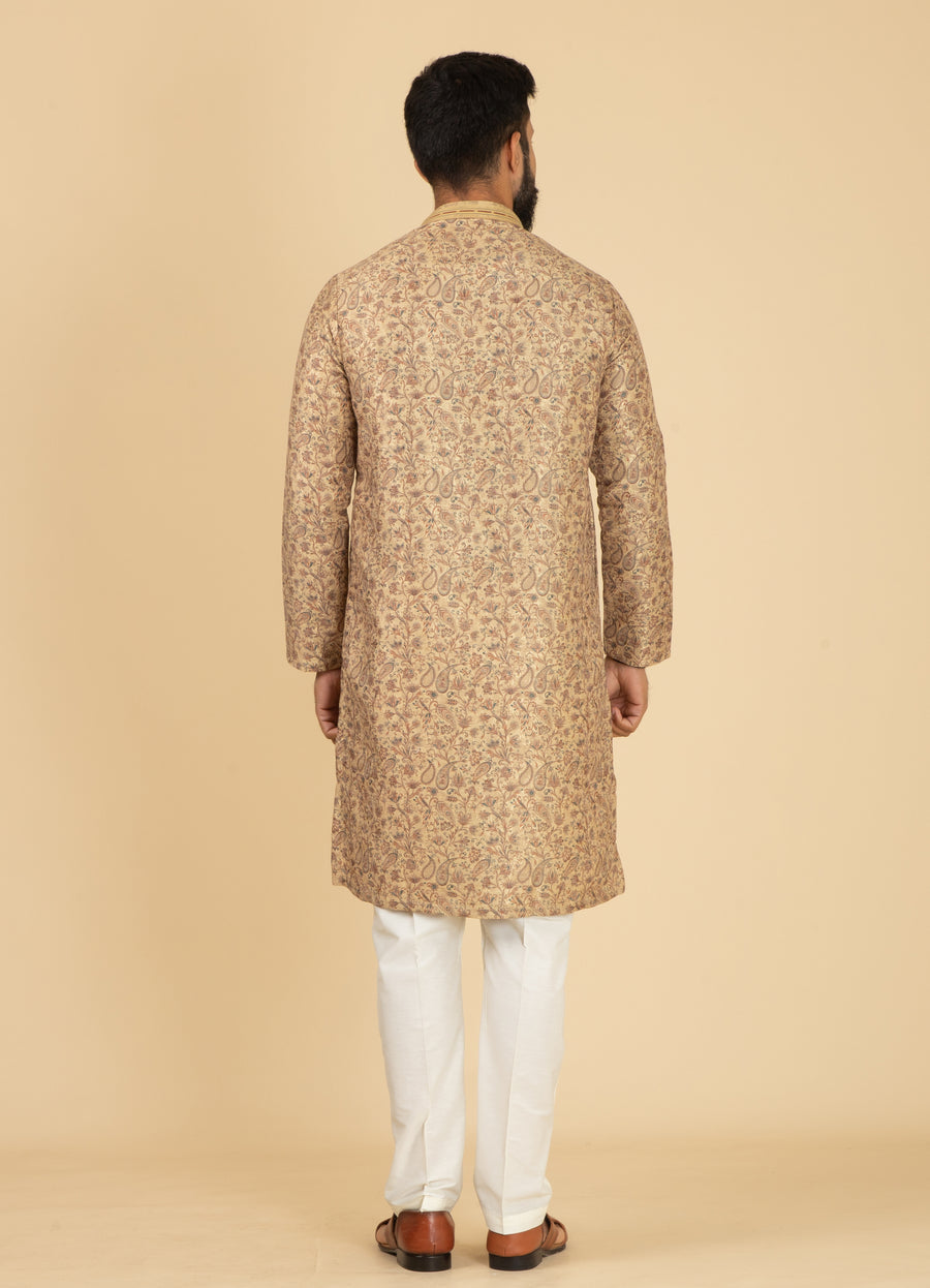 MLS PRINTED KURTA PAJAMA 2PCS