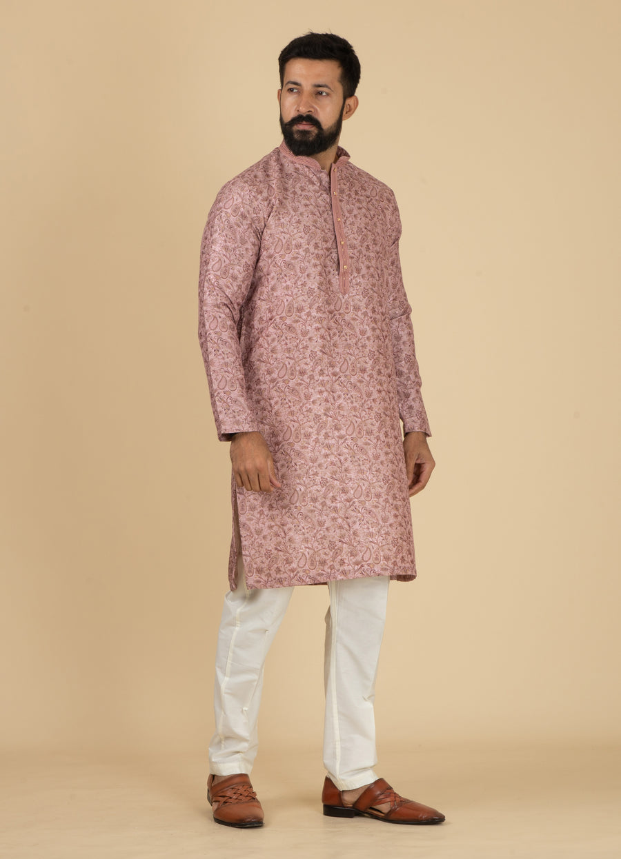 MLS PRINTED KURTA PAJAMA 2PCS