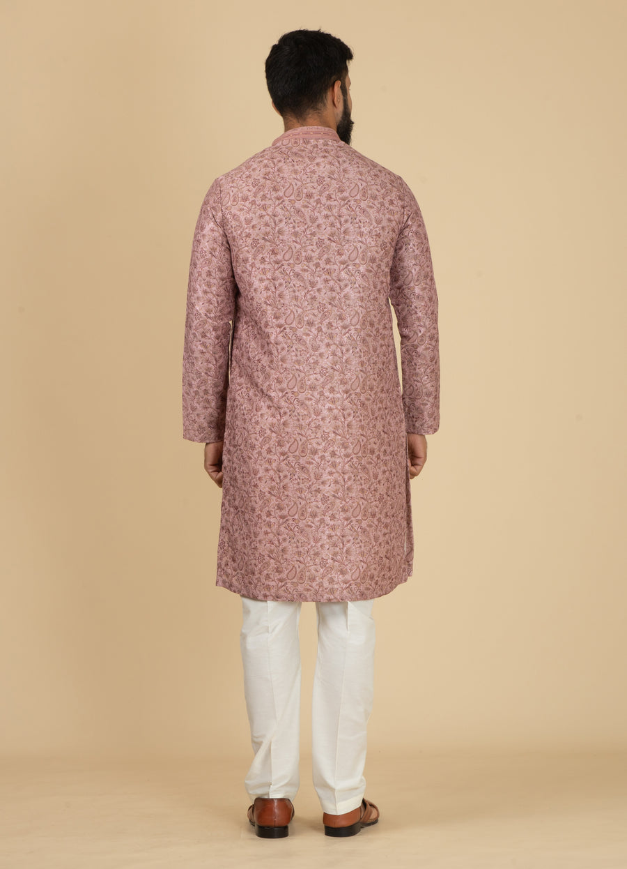 MLS PRINTED KURTA PAJAMA 2PCS