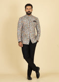 MLS PRINTED JODHPURI SUIT
