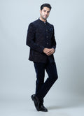 MLS VELVET JODHPURI SUIT 2PCS
