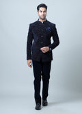 MLS VELVET JODHPURI SUIT 2PCS