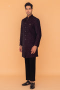 MLS VELVET INDO WESTERN 3PCS