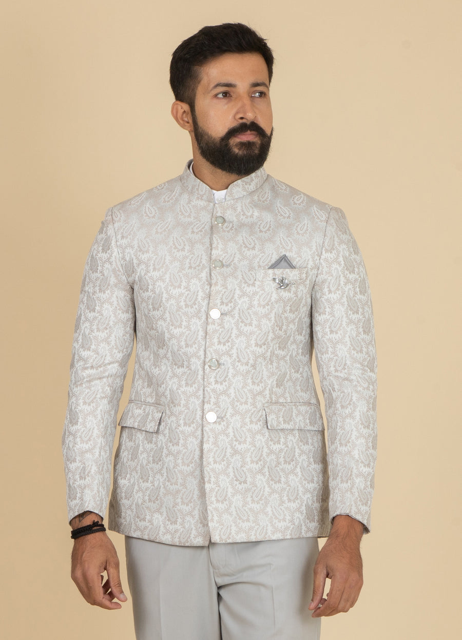 MLS PRINTED JODHPURI SUIT 2PCS