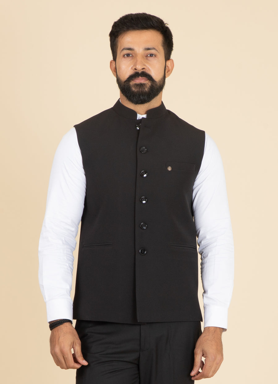 MLS PLAIN JAWAHAR JACKET 1PC