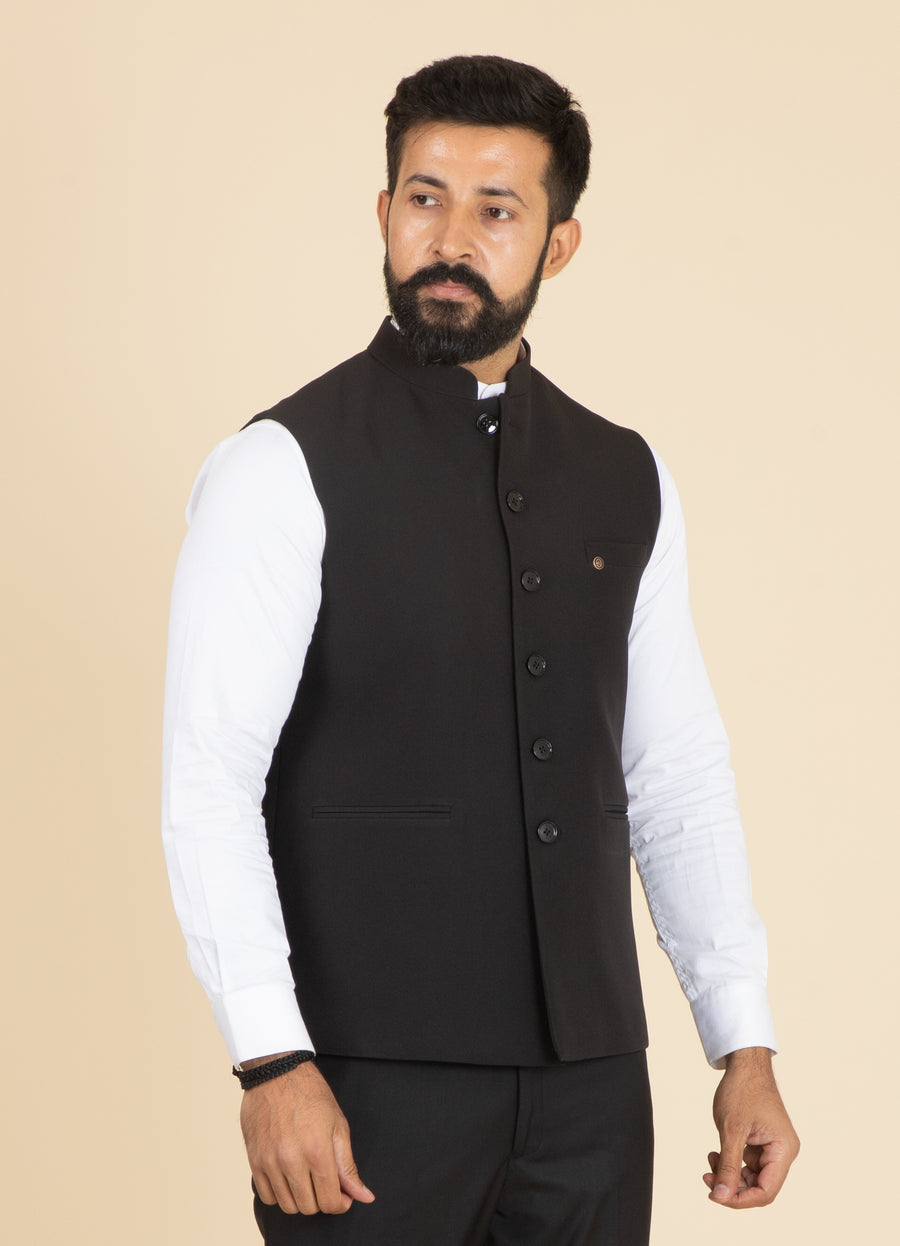 MLS PLAIN JAWAHAR JACKET 1PC