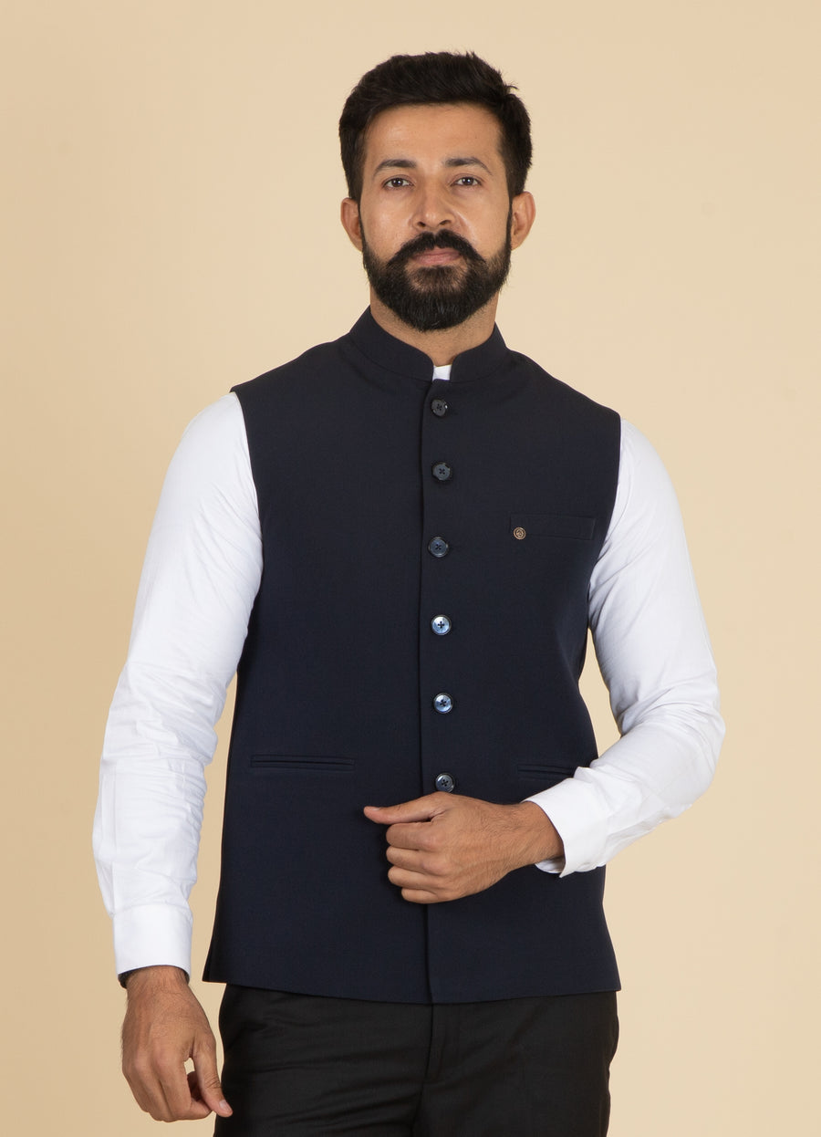 MLS PLAIN JAWAHAR JACKET 1PC
