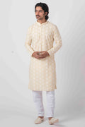 MLS EMBROIDERED KURTA PAJAMA