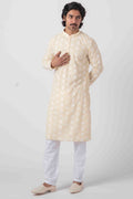 MLS EMBROIDERED KURTA PAJAMA