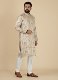 MLS EMBROIDERED KURTA PAJAMA 2PCS