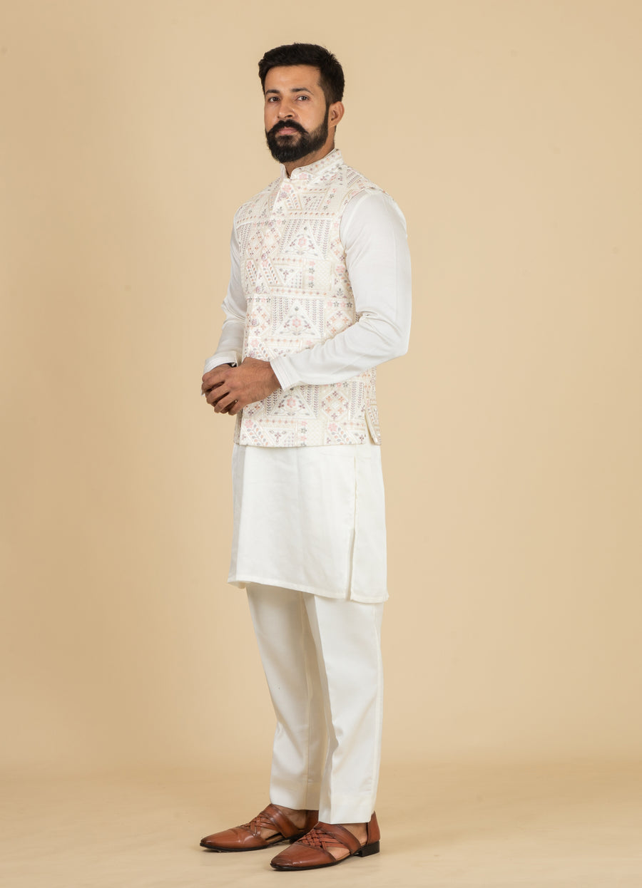 MLS KURTA JAWAHAR SET 3PCS