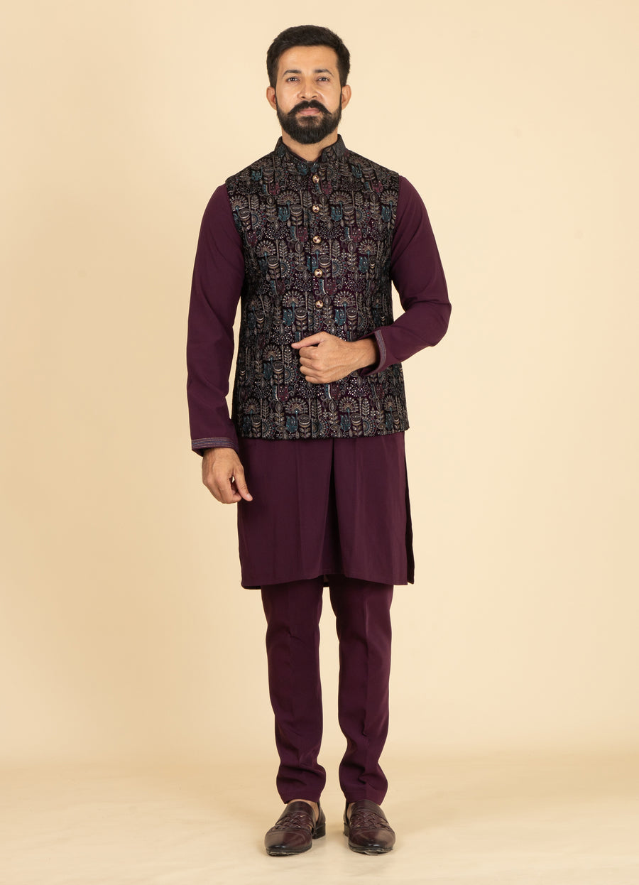 MLS KURTA JAWAHAR SET 3PCS