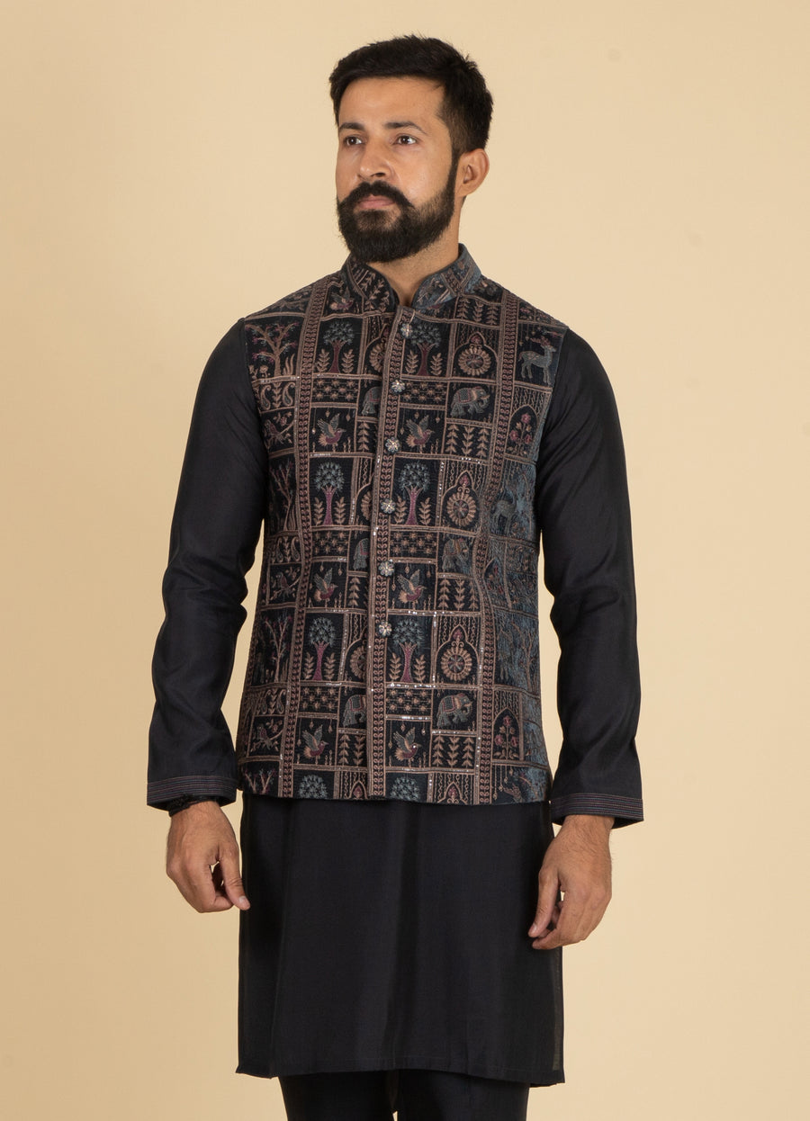 MLS KURTA JAWAHAR SET 3PCS