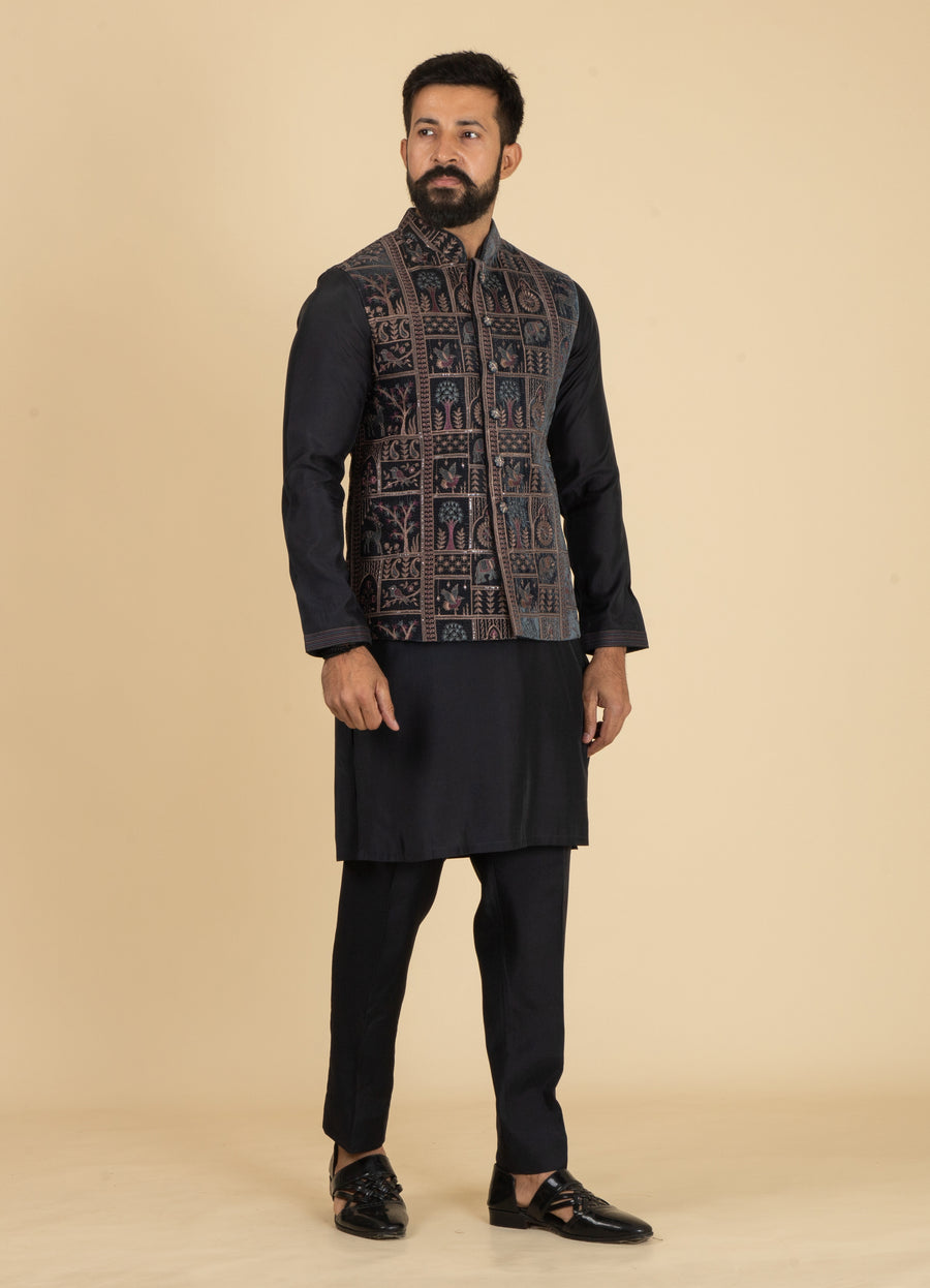 MLS KURTA JAWAHAR SET 3PCS