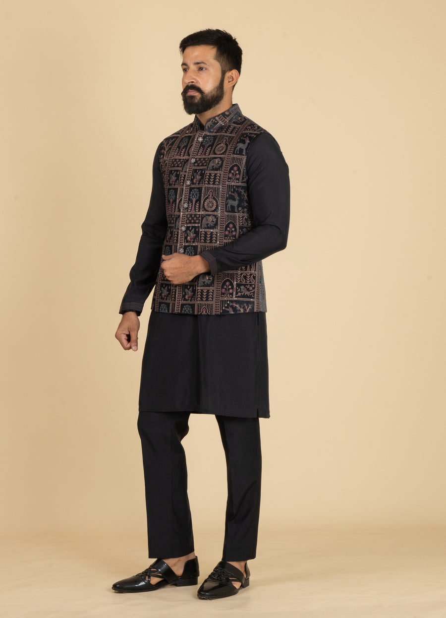 MLS KURTA JAWAHAR SET 3PCS