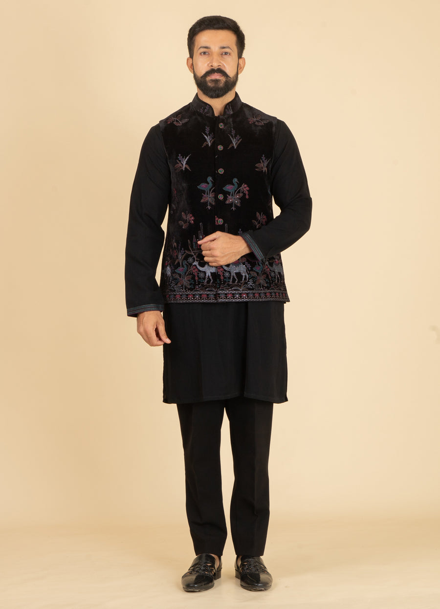 MLS KURTA JAWAHAR SET 3PCS