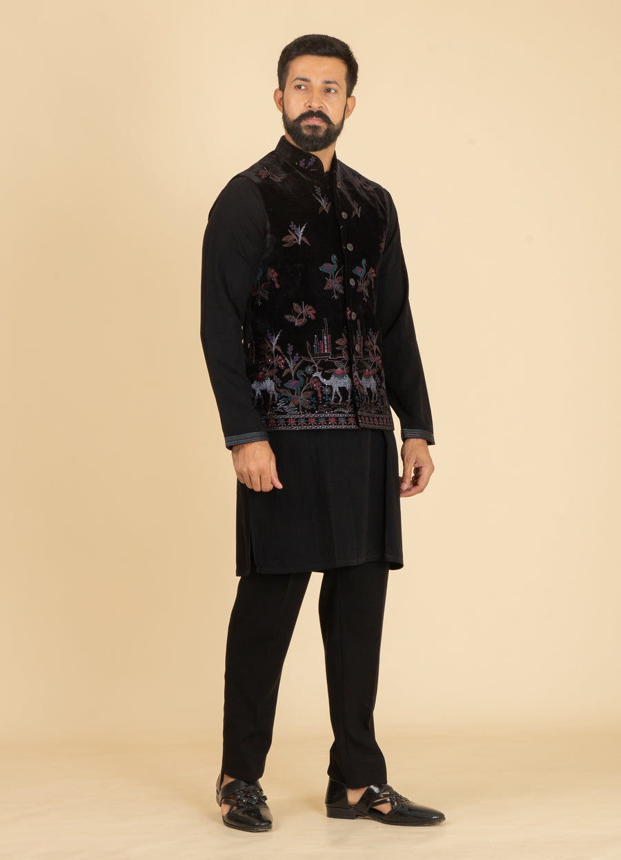 MLS KURTA JAWAHAR SET 3PCS