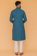MLS EMBROIDERED KURTA PAJAMA