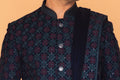 MLS VELVET INDO WESTERN 3PCS