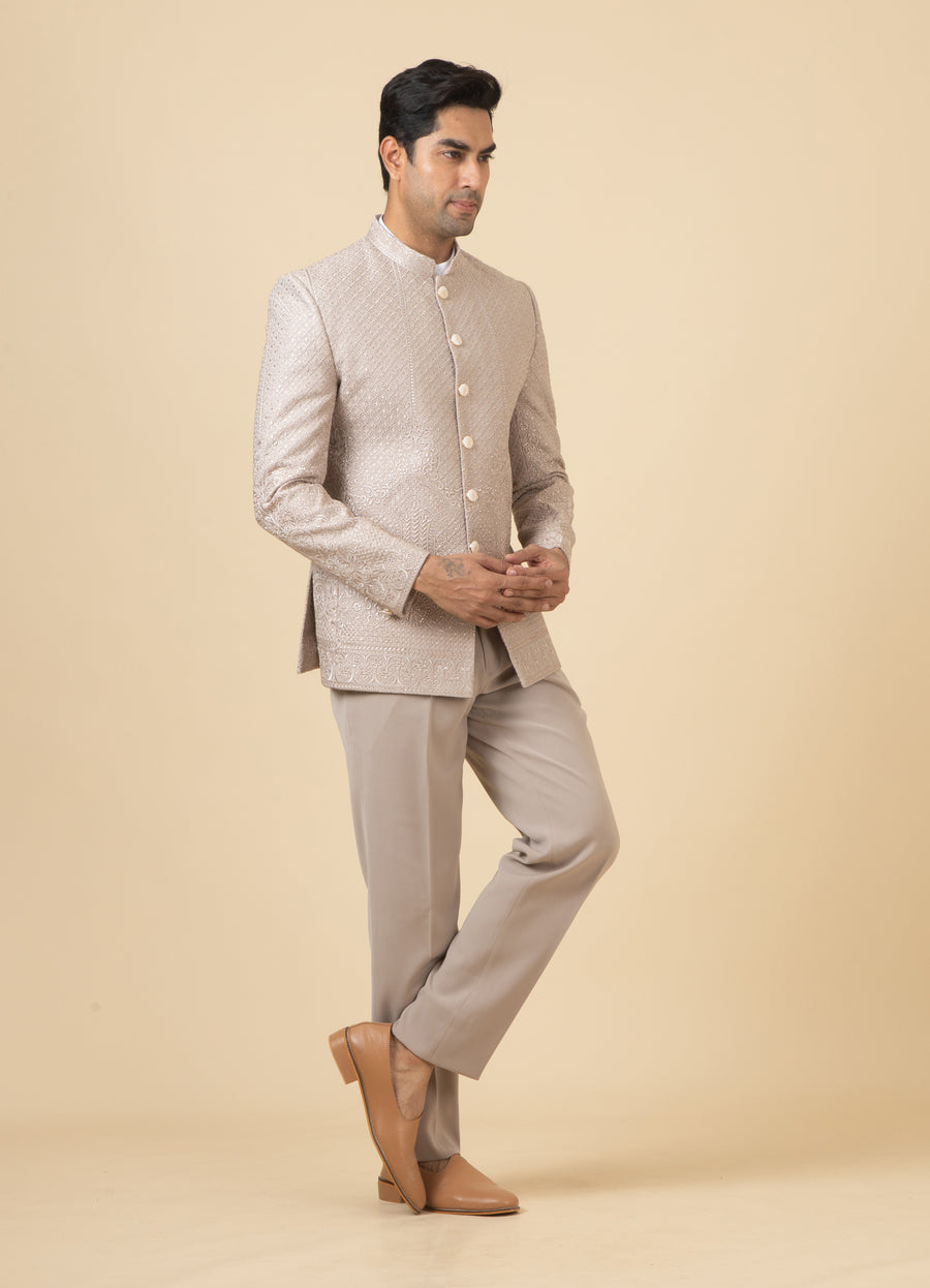 Shop Rose Gold Embroidered Jodhpuri Suit 14718 Online Shop Rose Gold Embroidered Jodhpuri Suit 14718 Online