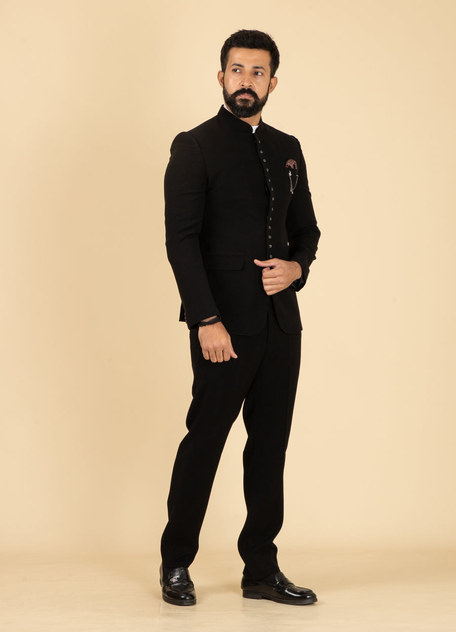 MLS PLAIN JODHPURI SUIT 2PC