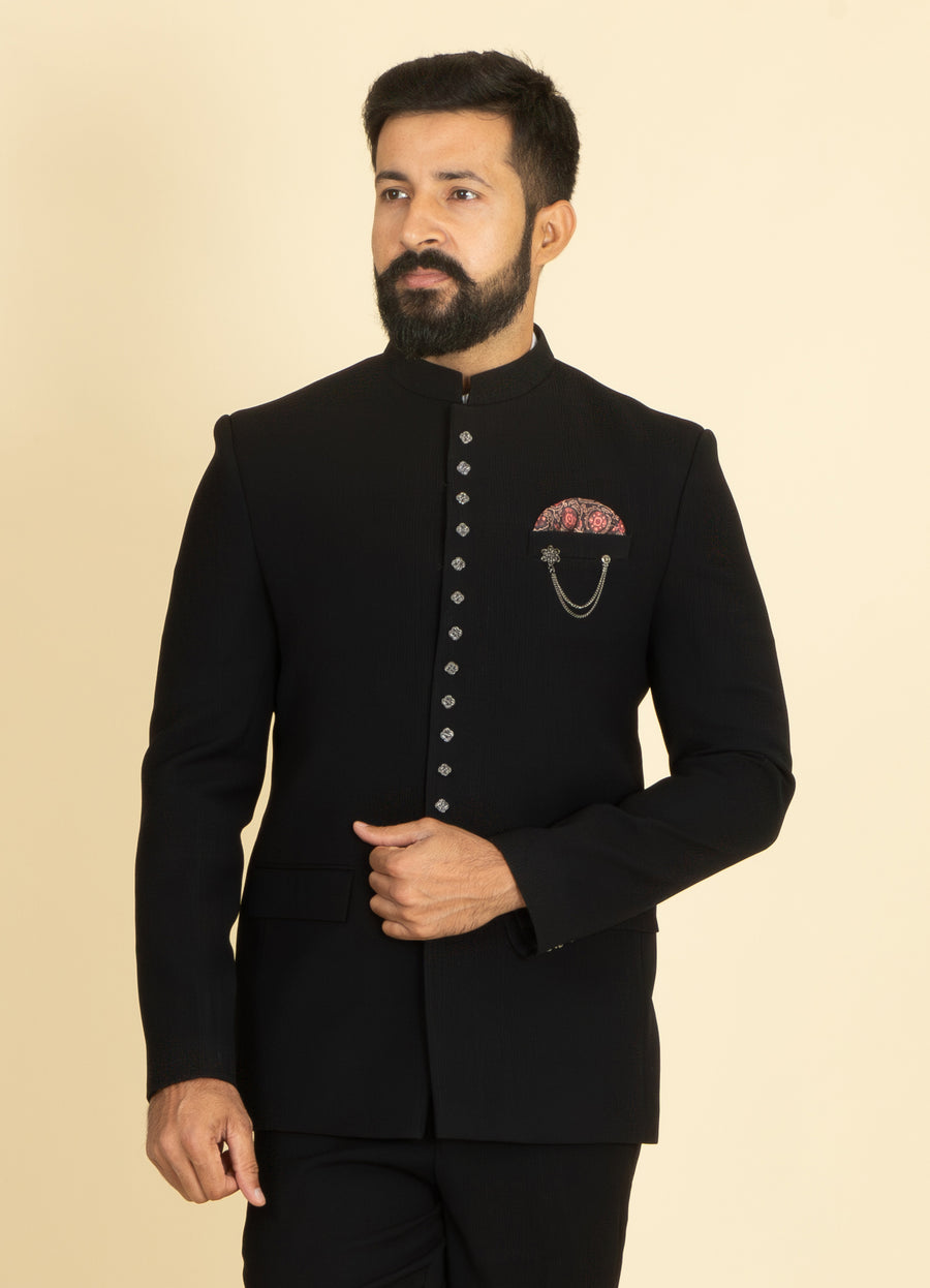 MLS PLAIN JODHPURI SUIT 2PCS