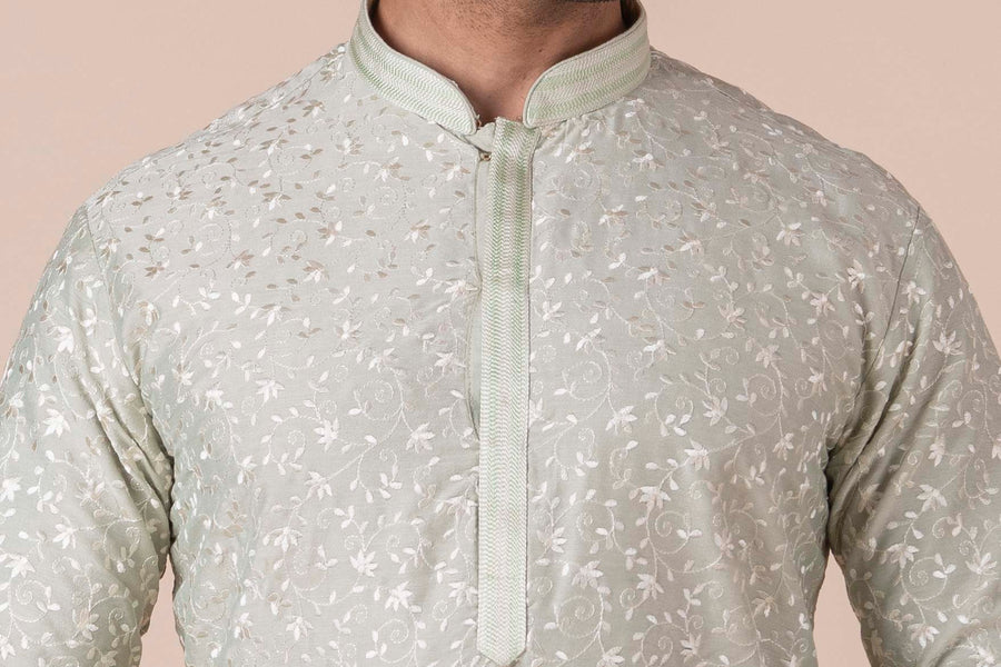 MLS EMBROIDERED KURTA PAJAMA