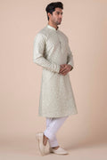MLS EMBROIDERED KURTA PAJAMA