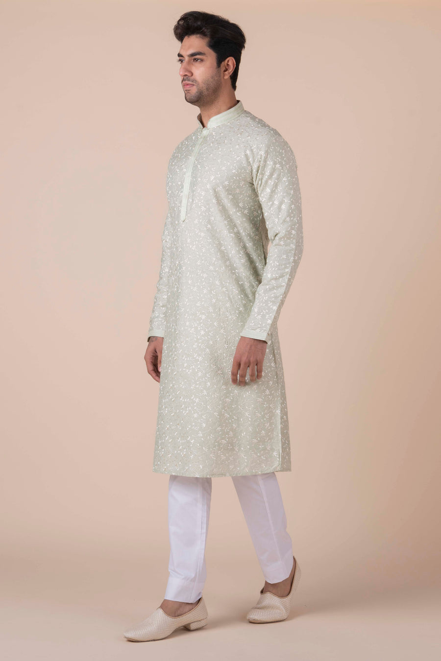 MLS EMBROIDERED KURTA PAJAMA