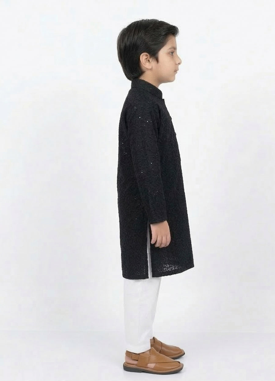 MLS KIDS CHIKANKARI PATHANI SUIT