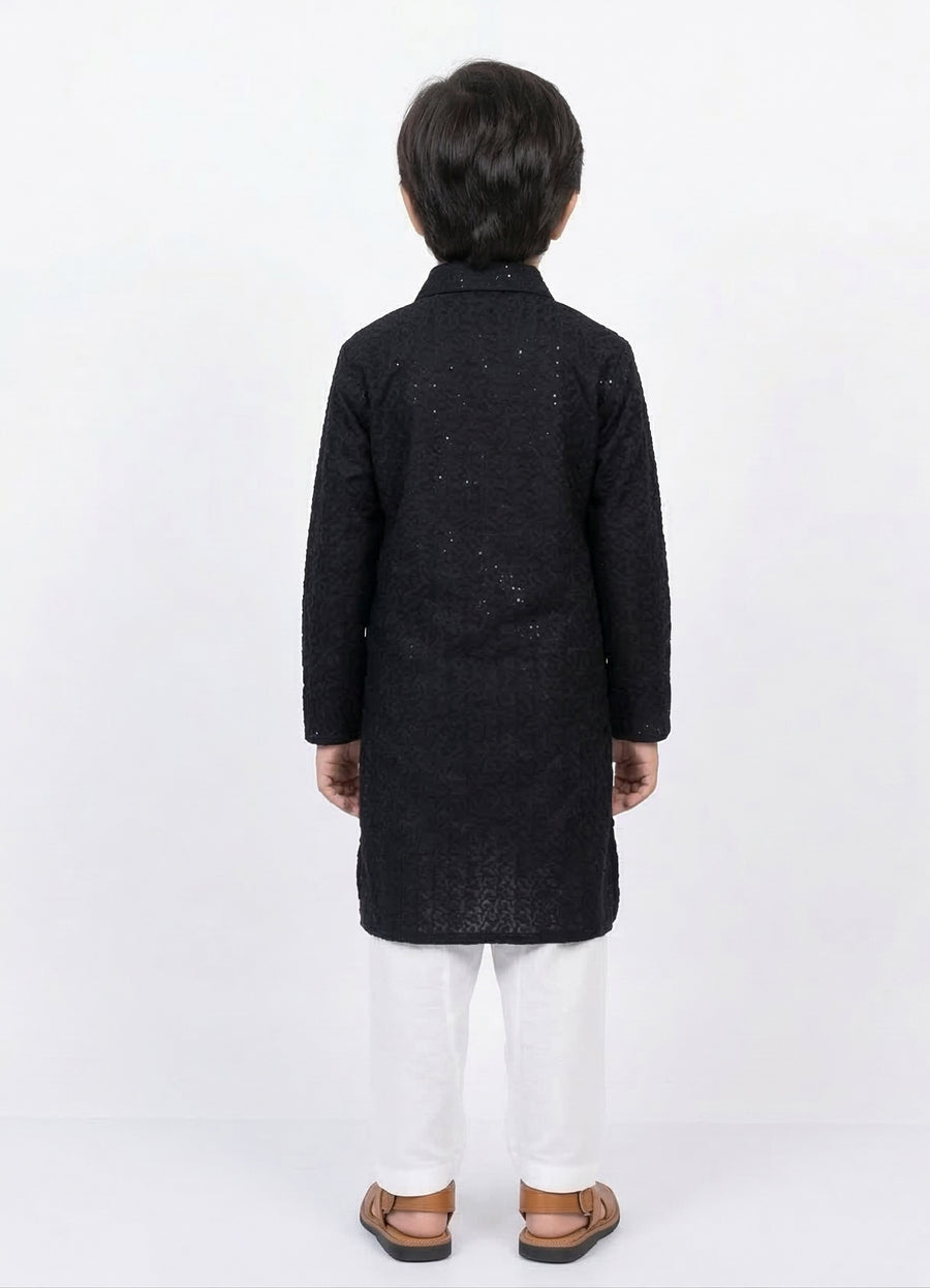 MLS KIDS CHIKANKARI PATHANI SUIT