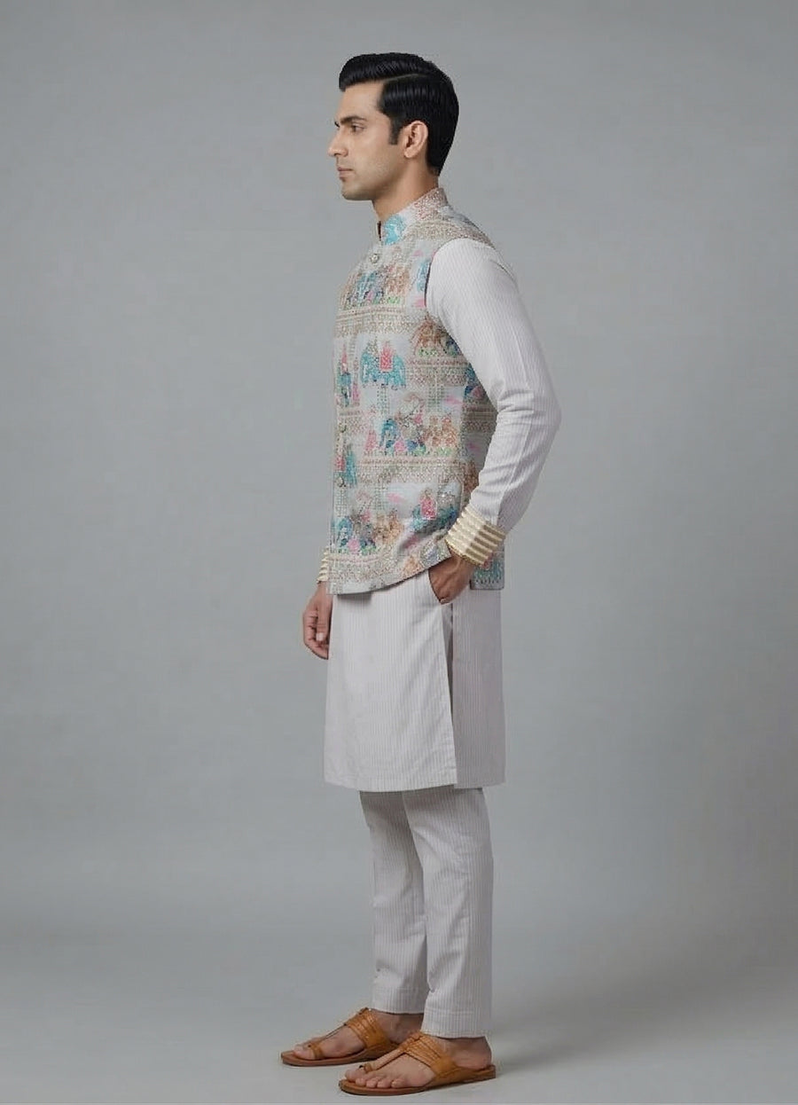 MLS KURTA JAWAHAR SET 3PCS