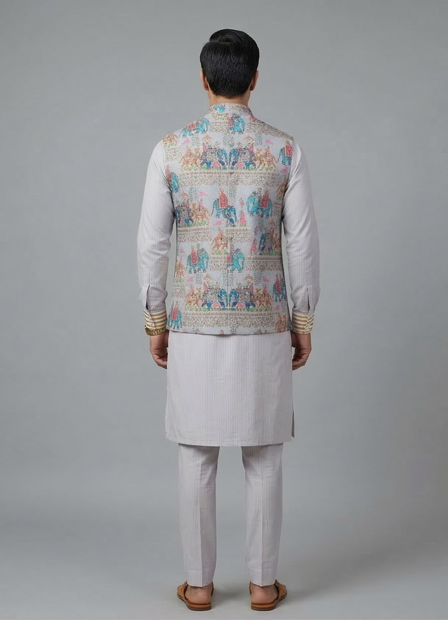 MLS KURTA JAWAHAR SET 3PCS