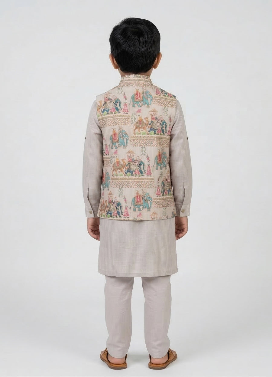 MLS KIDS KURTA JAWAHAR SET