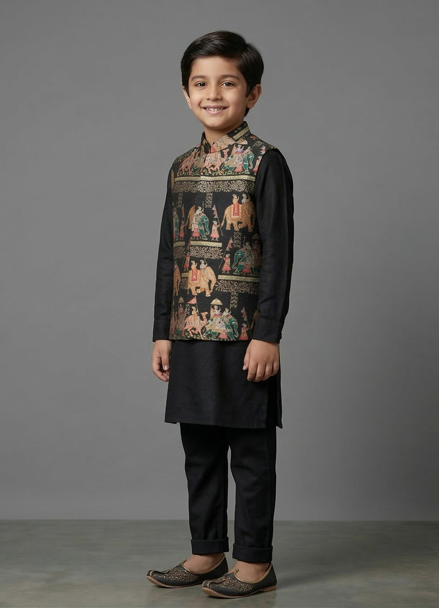 MLS KIDS KURTA JAWAHAR SET