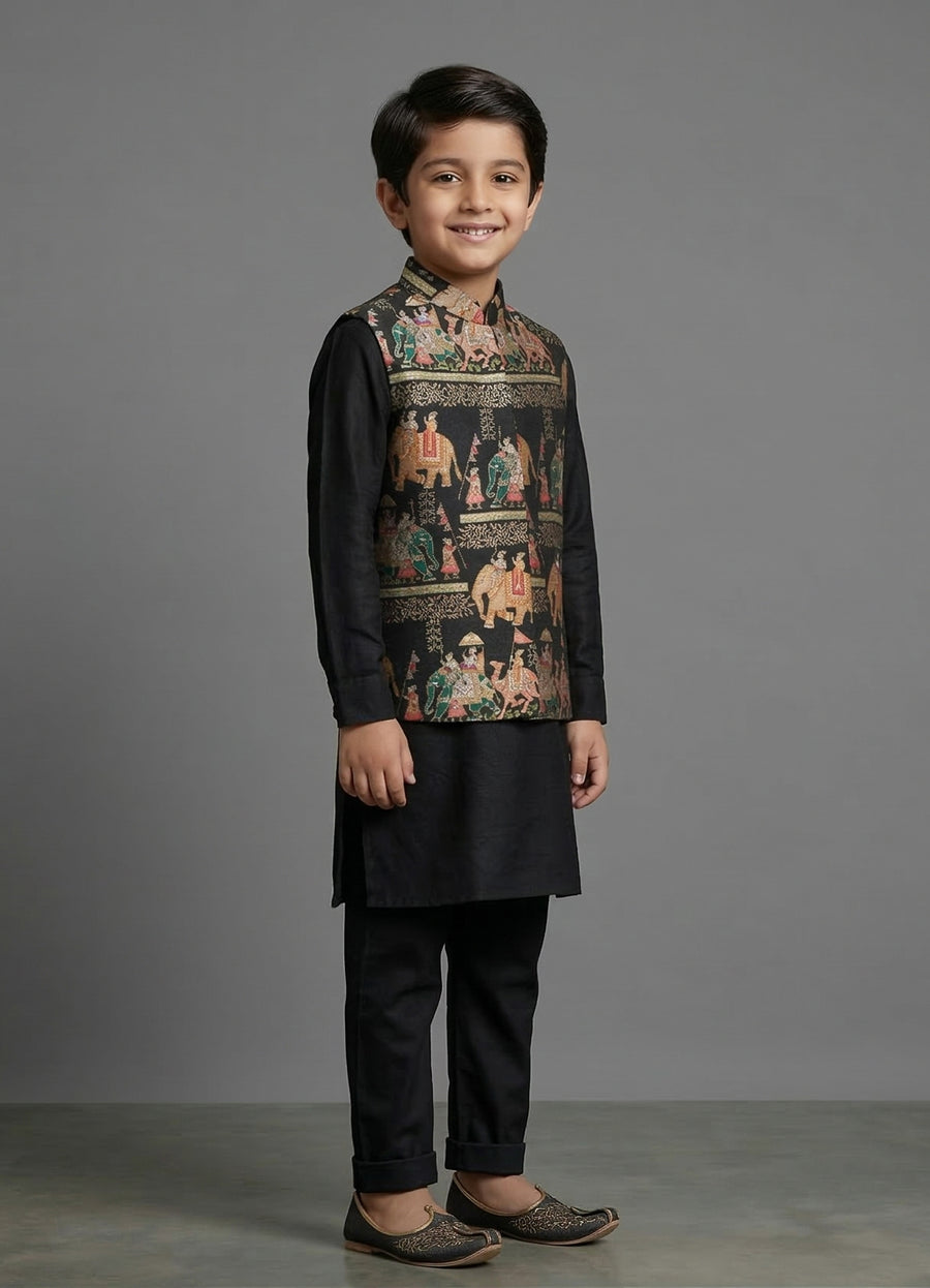 MLS KIDS KURTA JAWAHAR SET