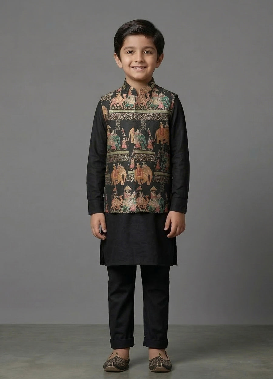 MLS KIDS KURTA JAWAHAR SET