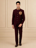 MLS EMBROIDERED JODHPURI SUIT 2PCS