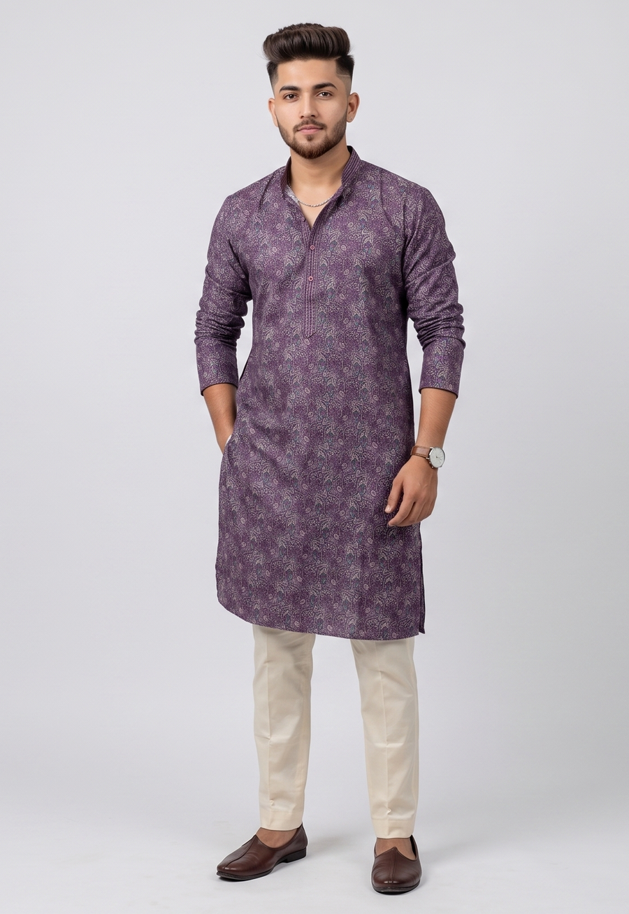 MLS PRINTED KURTA PAJAMA