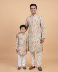 MLS PRINTED KURTA PAJAMA 2PCS