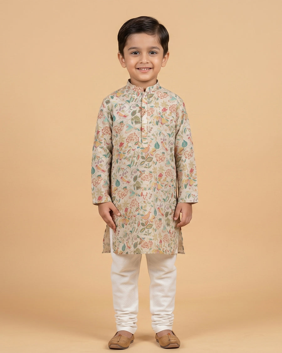MLS KIDS PRINTED KURTA PAJAMA