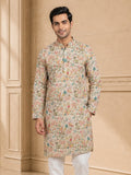 MLS PRINTED KURTA PAJAMA 2PCS