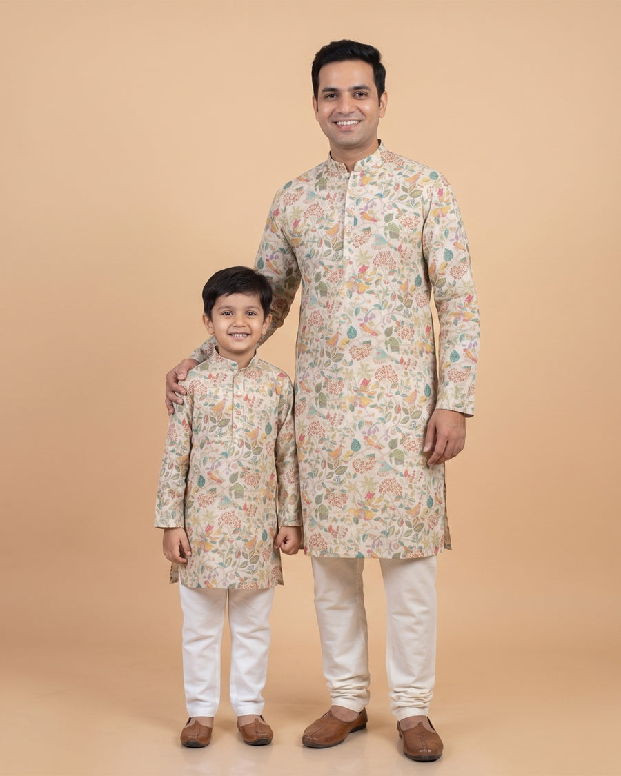 MLS KIDS PRINTED KURTA PAJAMA