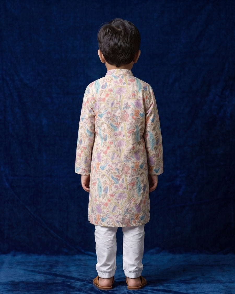 MLS PRINTED KIDS KURTA PAJAMA
