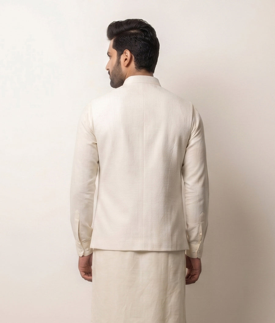 MLS EMBROIDERED JAWAHAR JACKET 1PC