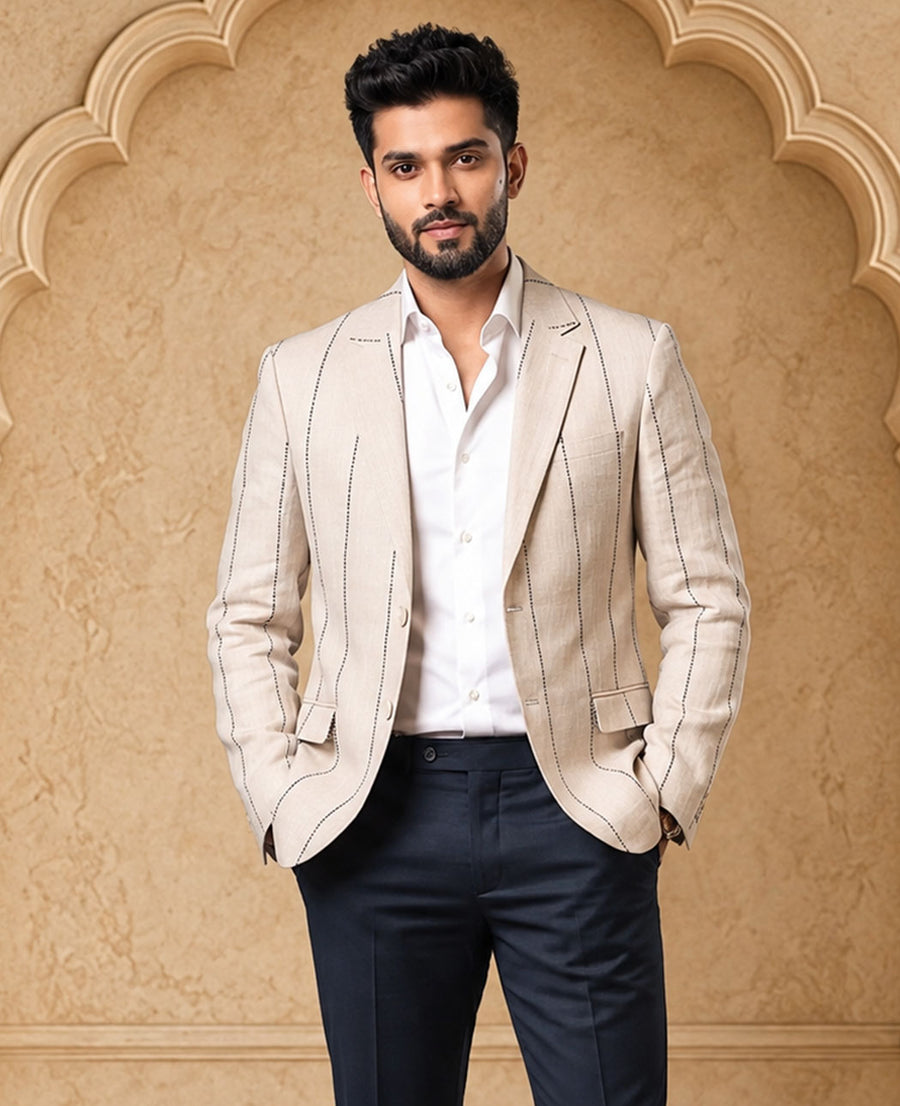 MLS LINEN COAT 1PC